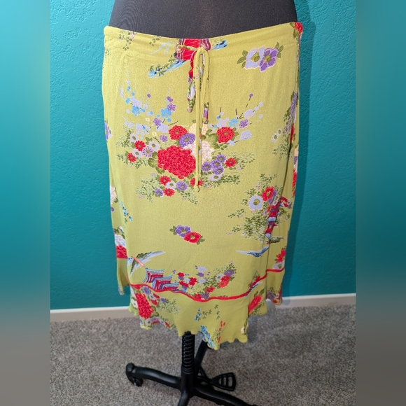 Lucy Love Floral Yellow Skirt - Picture 1 of 9